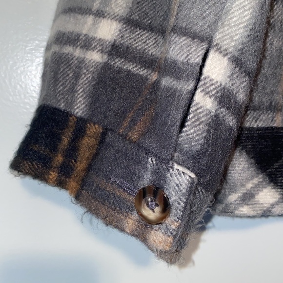 Worthington Double Breasted Plaid Cropped Jacket Size Large - Picture 5 of 16